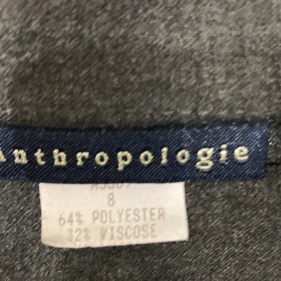 Anthropologie Skirt size 8. Dark Gray with tiny crystals - Picture 3 of 5